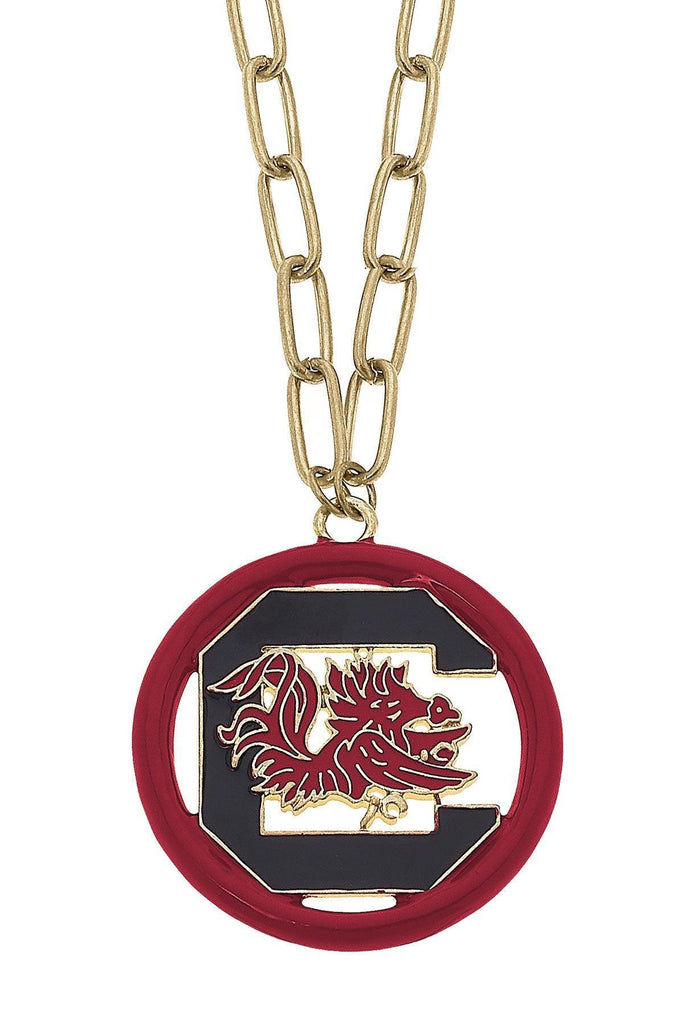 South Carolina Gamecocks Logo Medallion 32" Necklace - Canvas Style