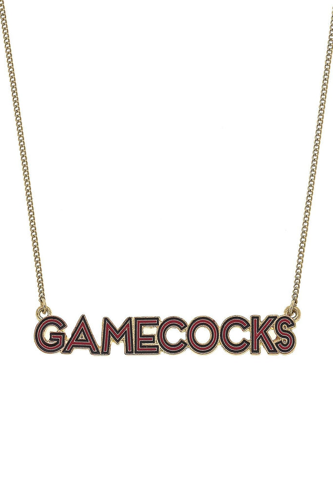 South Carolina Gamecocks Outline Enamel Necklace - Canvas Style