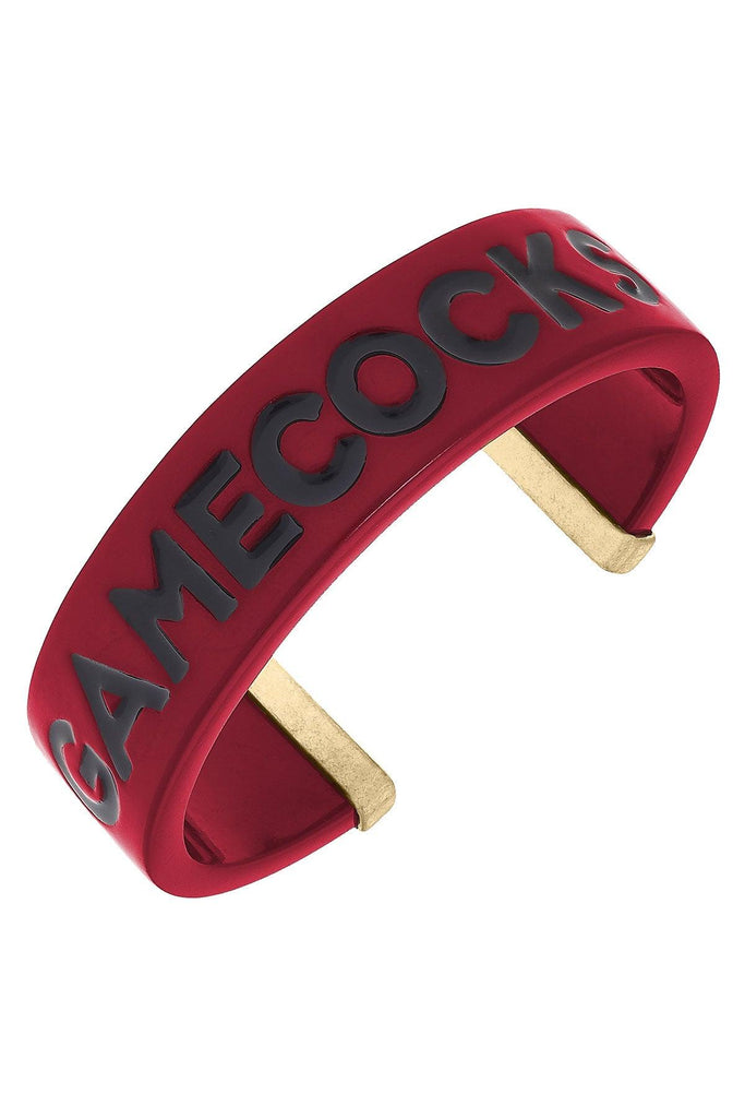 South Carolina Gamecocks Resin Cuff Bracelet - Canvas Style