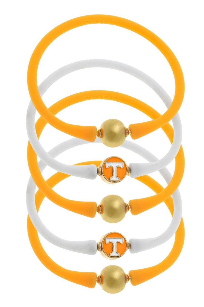 Tennessee Volunteers 24K Gold Plated Bali Bracelet Stack (Set of 5) - Canvas Style