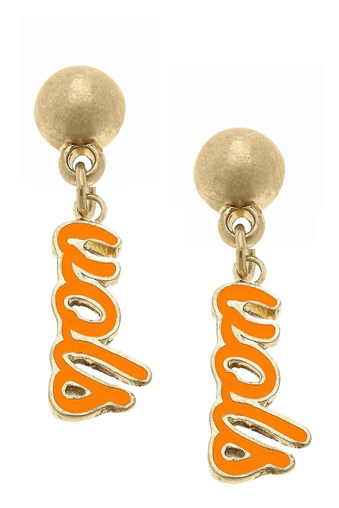 Tennessee Volunteers Enamel Script Earrings - Canvas Style