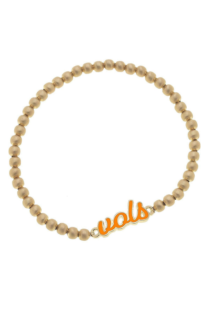 Tennessee Volunteers Enamel Script Stretch Bracelet - Canvas Style