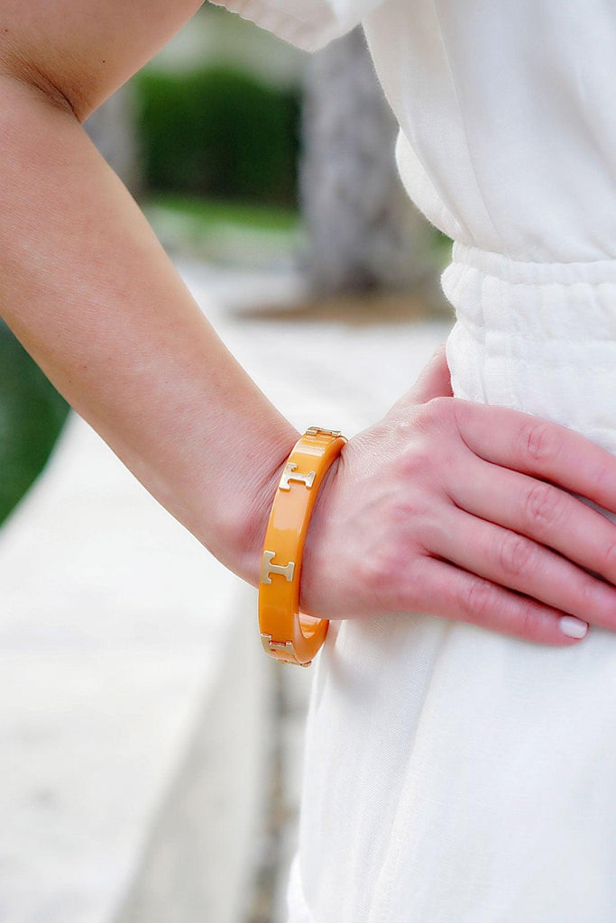 Tennessee Volunteers Resin Logo Bangle - Canvas Style