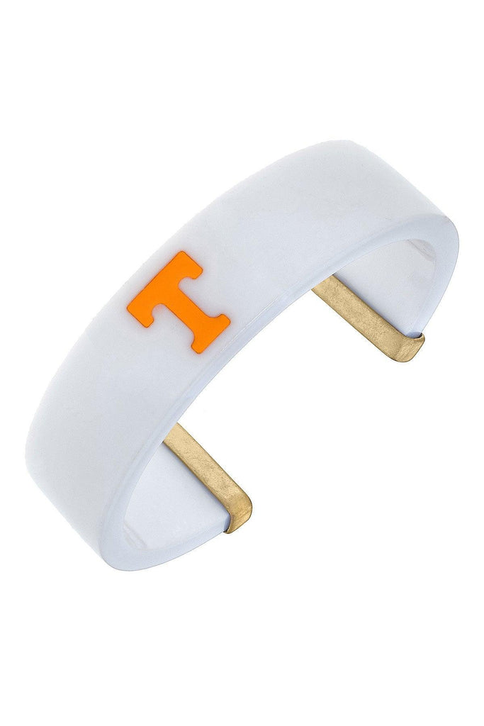 Tennessee Volunteers Resin Logo Cuff Bracelet - Canvas Style