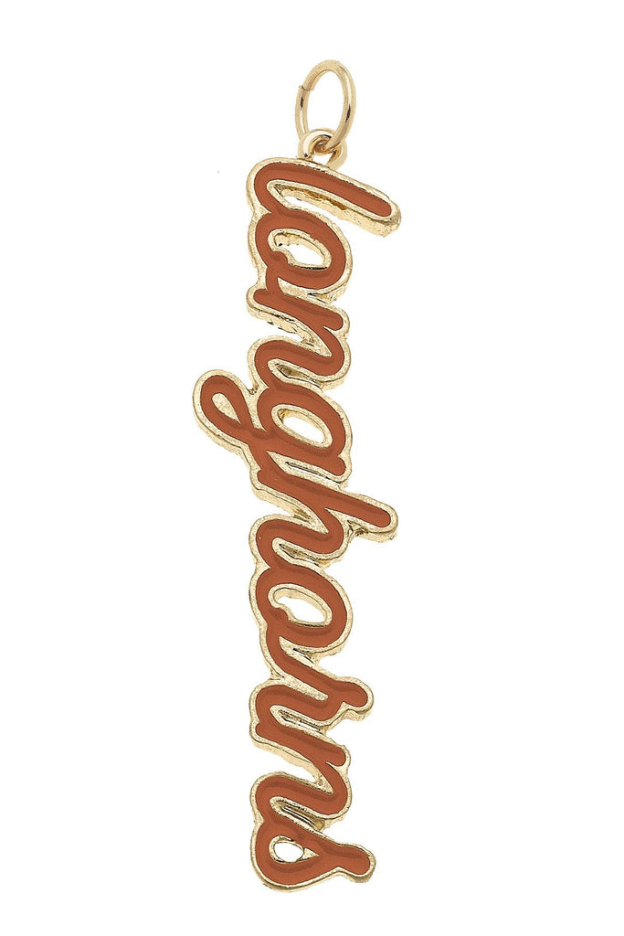 Texas Longhorns Enamel Script Charm - Canvas Style