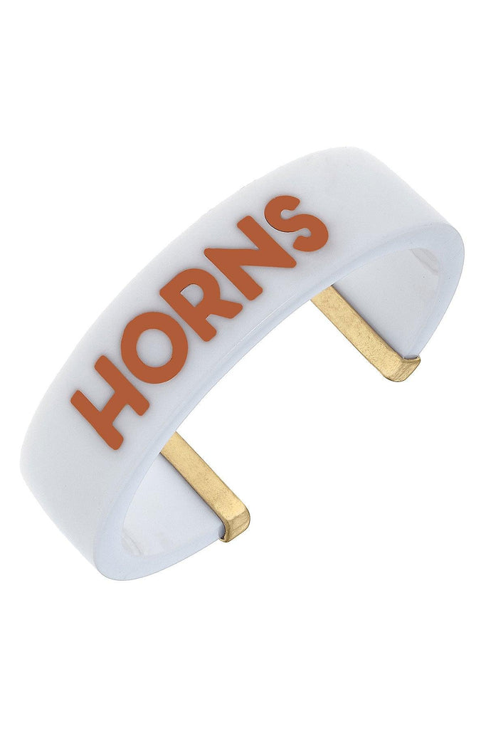 Texas Longhorns Resin Cuff Bracelet - Canvas Style