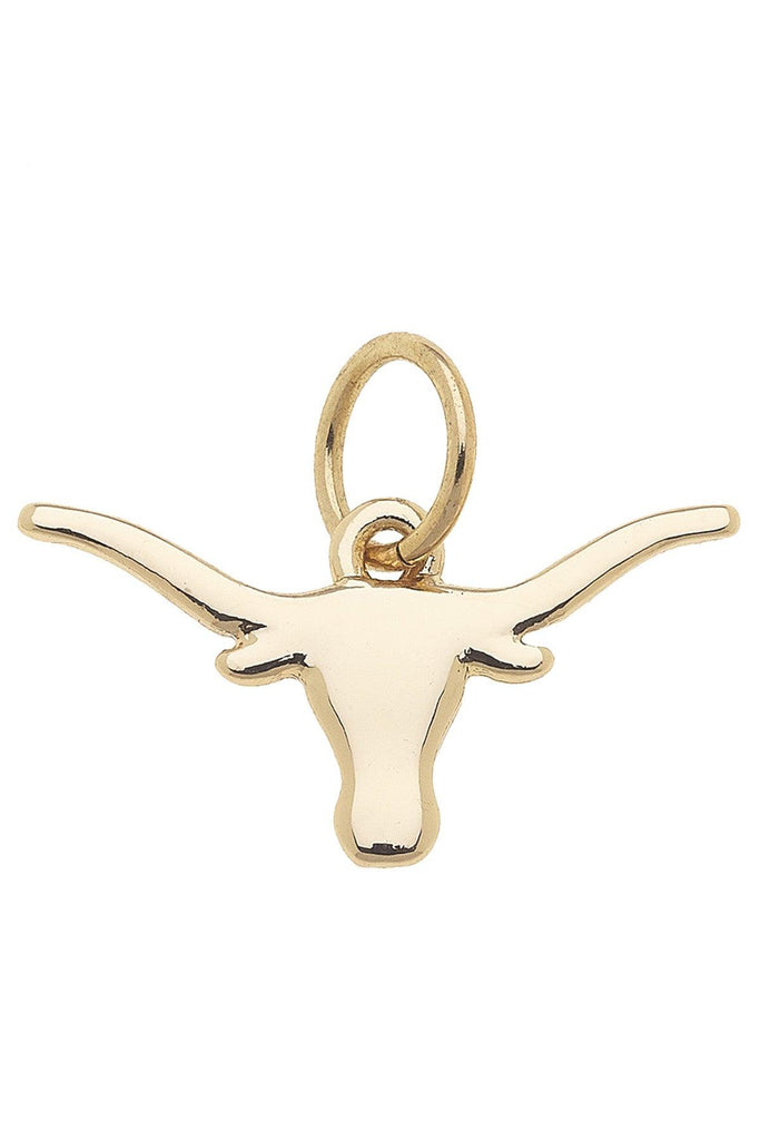 Texas Longhorns Shiny Gold Logo Charm - Canvas Style