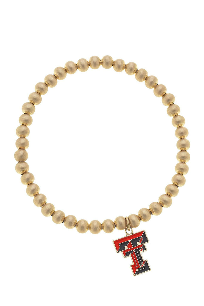 Texas Tech Red Raiders Ball Bead Stretch Bracelet - Canvas Style