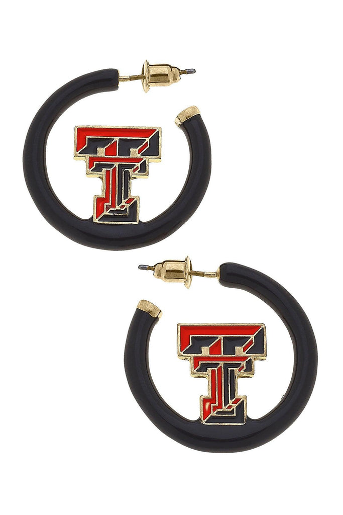 Texas Tech Red Raiders Enamel Logo Earrings - Canvas Style