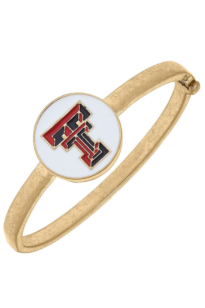 Texas Tech Red Raiders Enamel Statement Hinge Bangle - FINAL SALE - Canvas Style