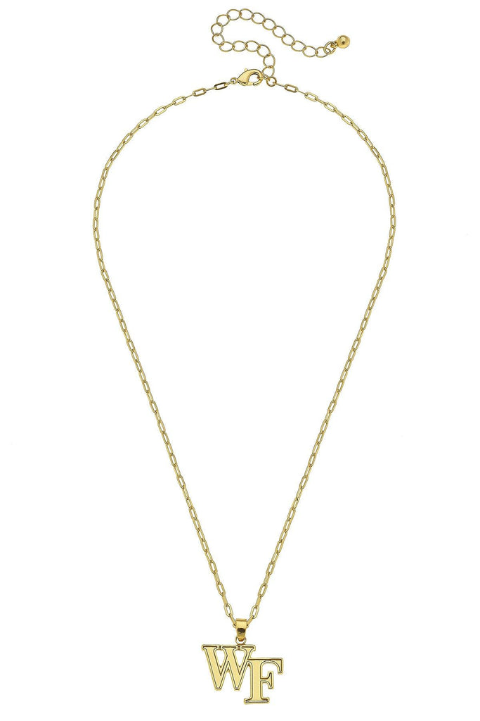 Wake Forest Demon Deacons 24K Gold Plated Pendant Necklace - Canvas Style