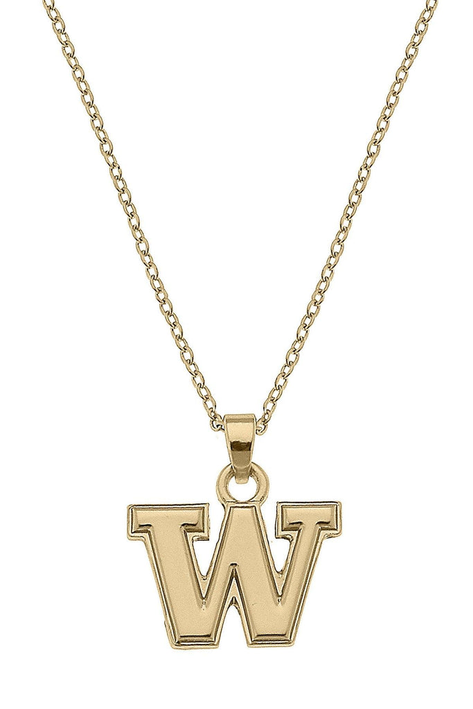 Washington Huskies 24K Gold Plated Pendant Necklace - Canvas Style